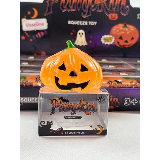 Vaseline Jack-o-Lantern Pumpkin Squishy