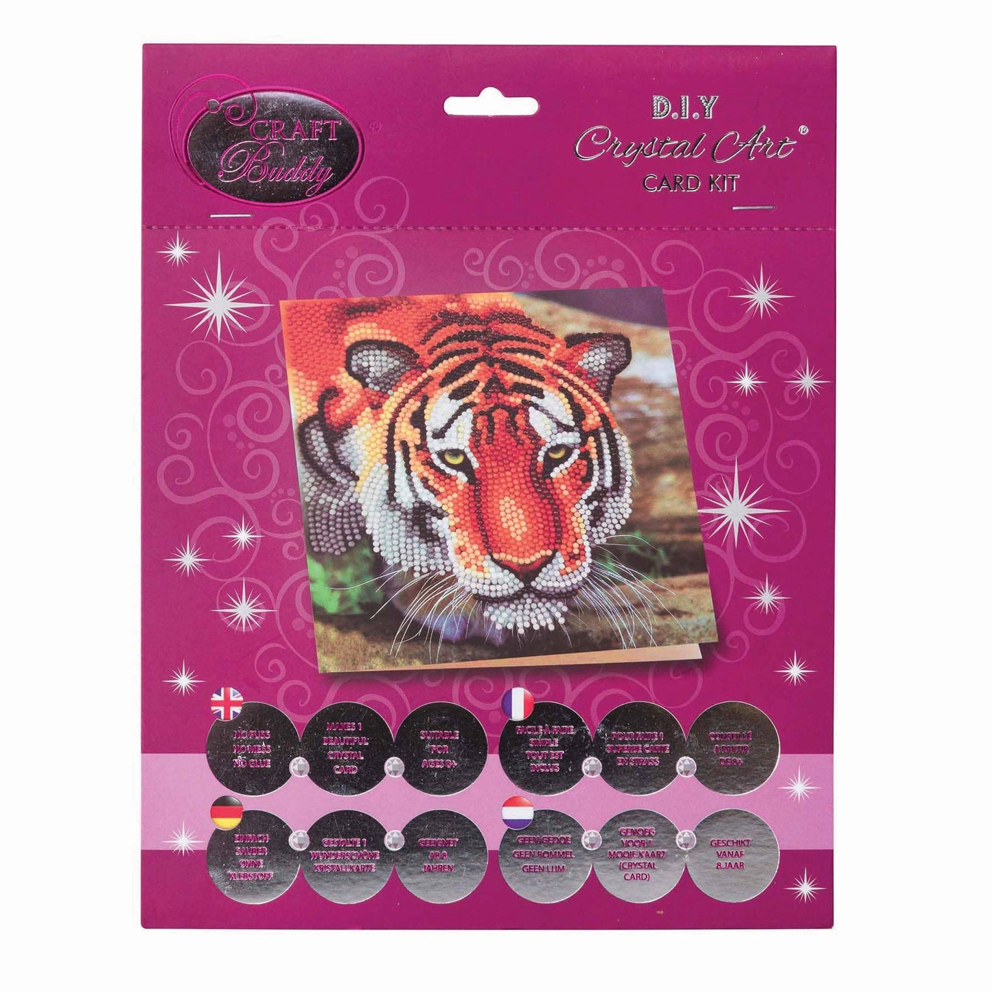 Tiger Crystal Art Card Kit