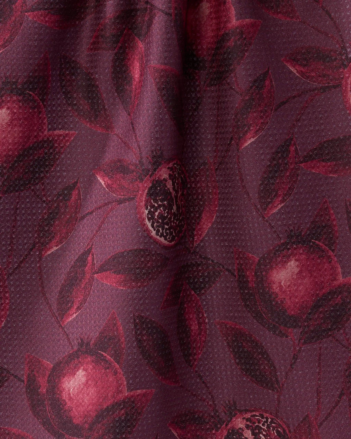 Rich Garnet Geometry Tea Towel