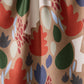 Cut Paper Leaves Mocha Geometry Tea Towel