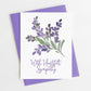 With Heartfelt Sympathy | Blank Greeting Card