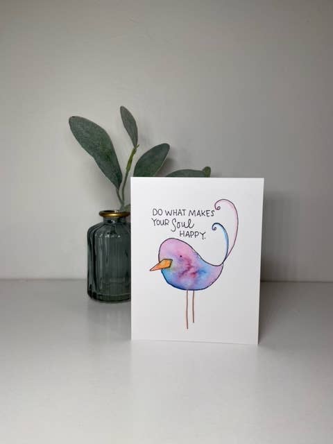 Soul Happy Bird | Greeting Card