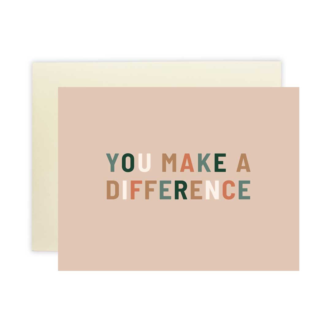 You Make A Difference | Card