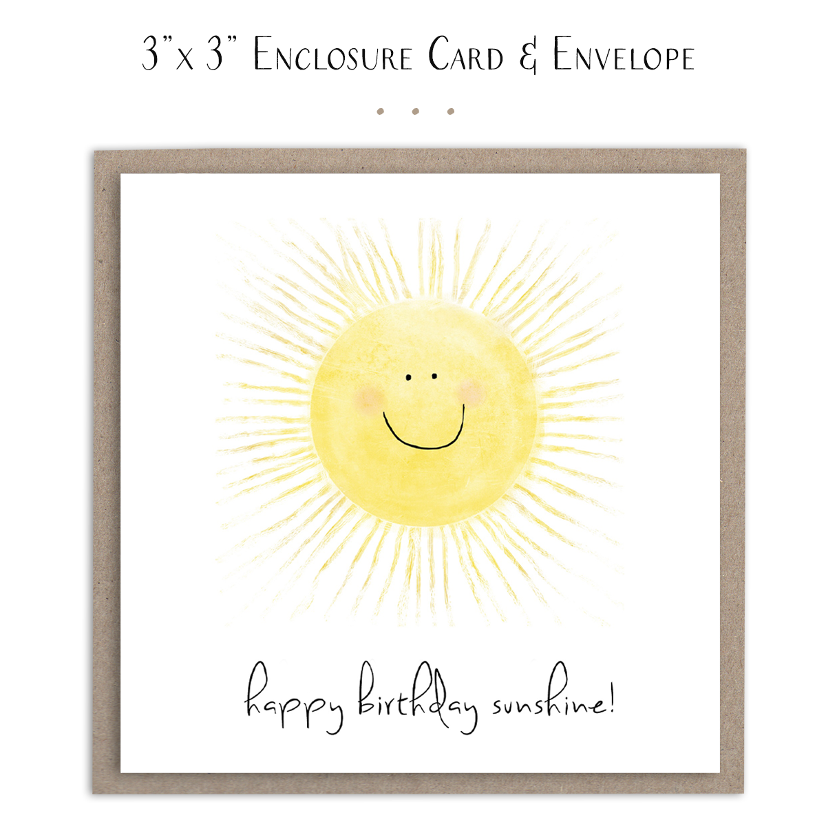 Happy Birthday Sunshine - Mini Card 