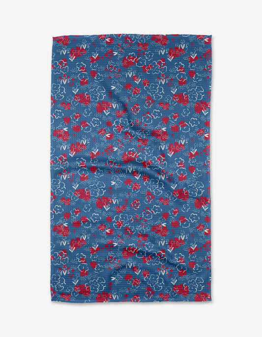 Patriotic Garden Geometry Tea Towel