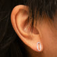 Tiny Oval Post Earrings