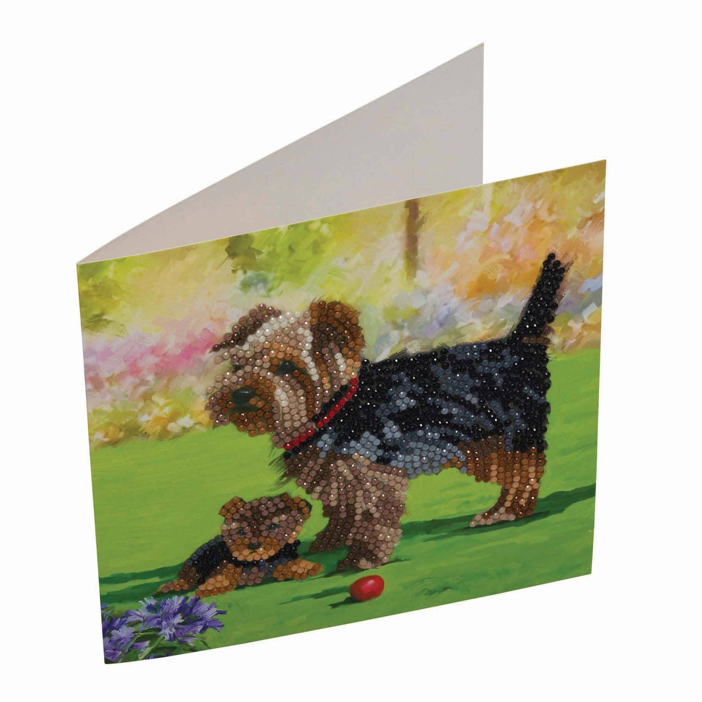 Dogs Crystal Art Card Kit