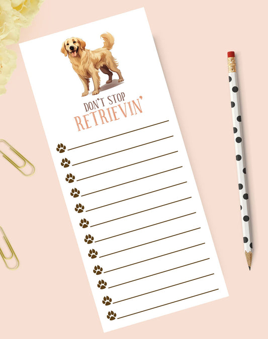 Golden Retriever Dog Notepad