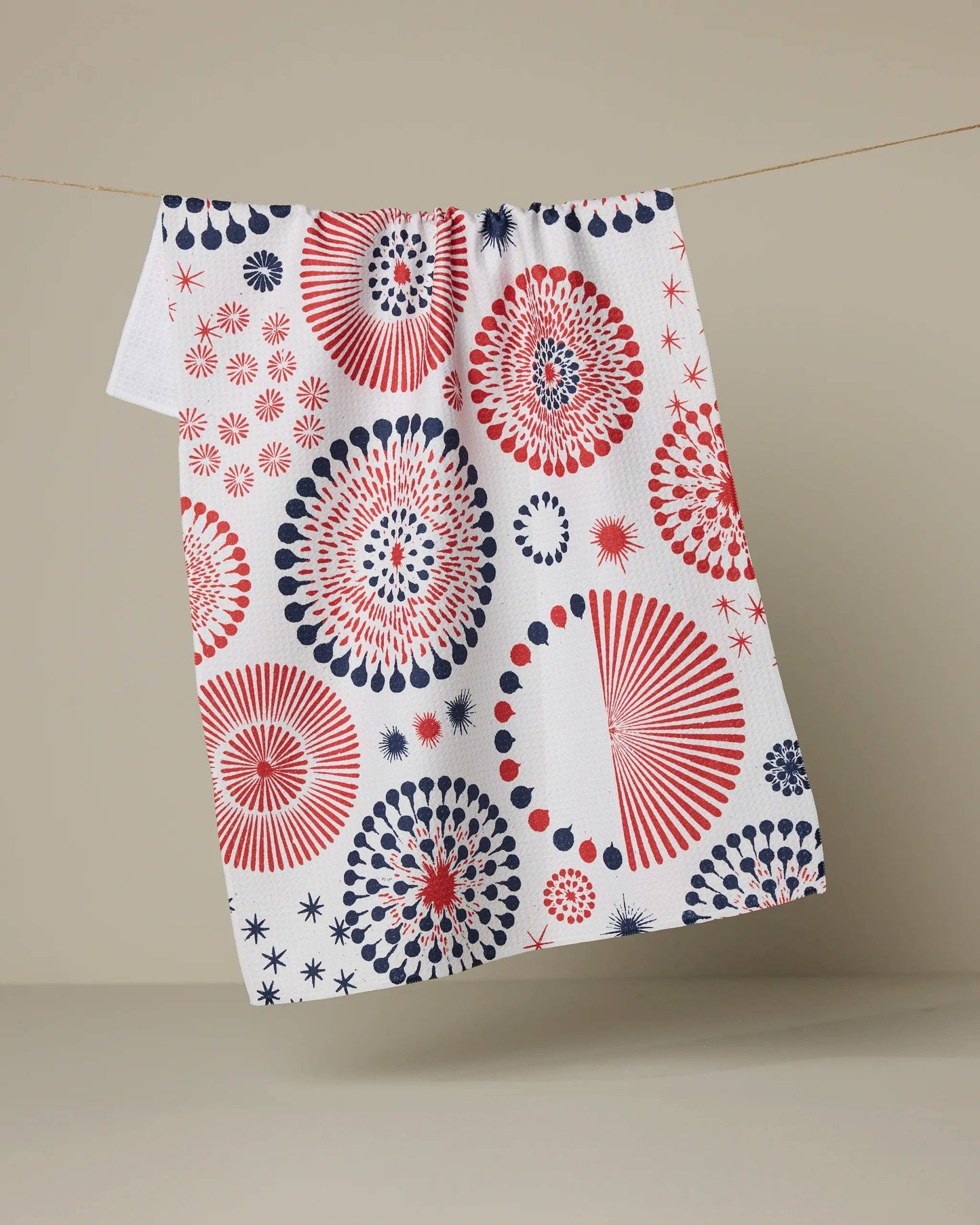 Freedom Sparks Geometry Tea Towel