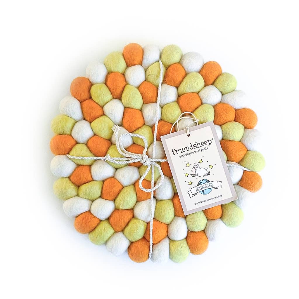 Candy Corn Eco Coasters and Trivets