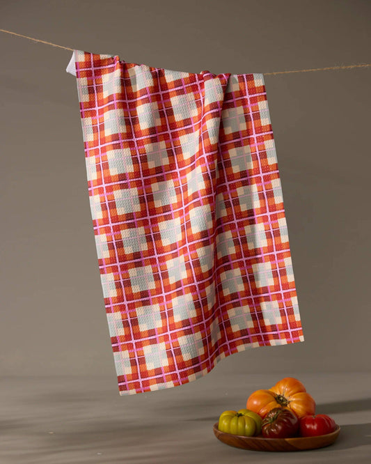 Ecstatic For Autumn Geometry Tea Towel