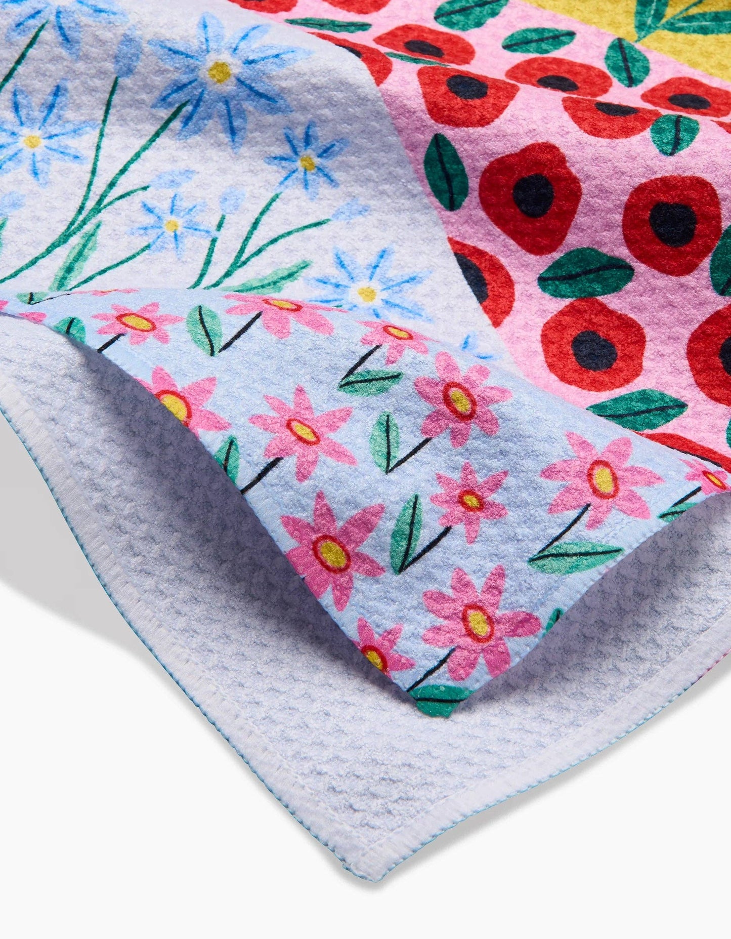 Spring Fields Geometry Tea Towel