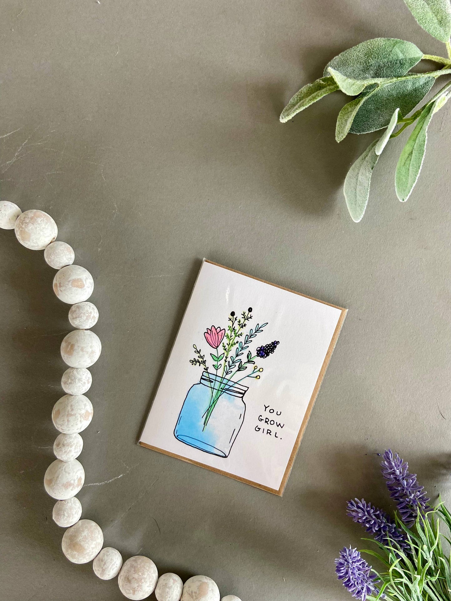 You Grow Gurl | Greeting Card