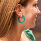 Sea Green Posey Hoops