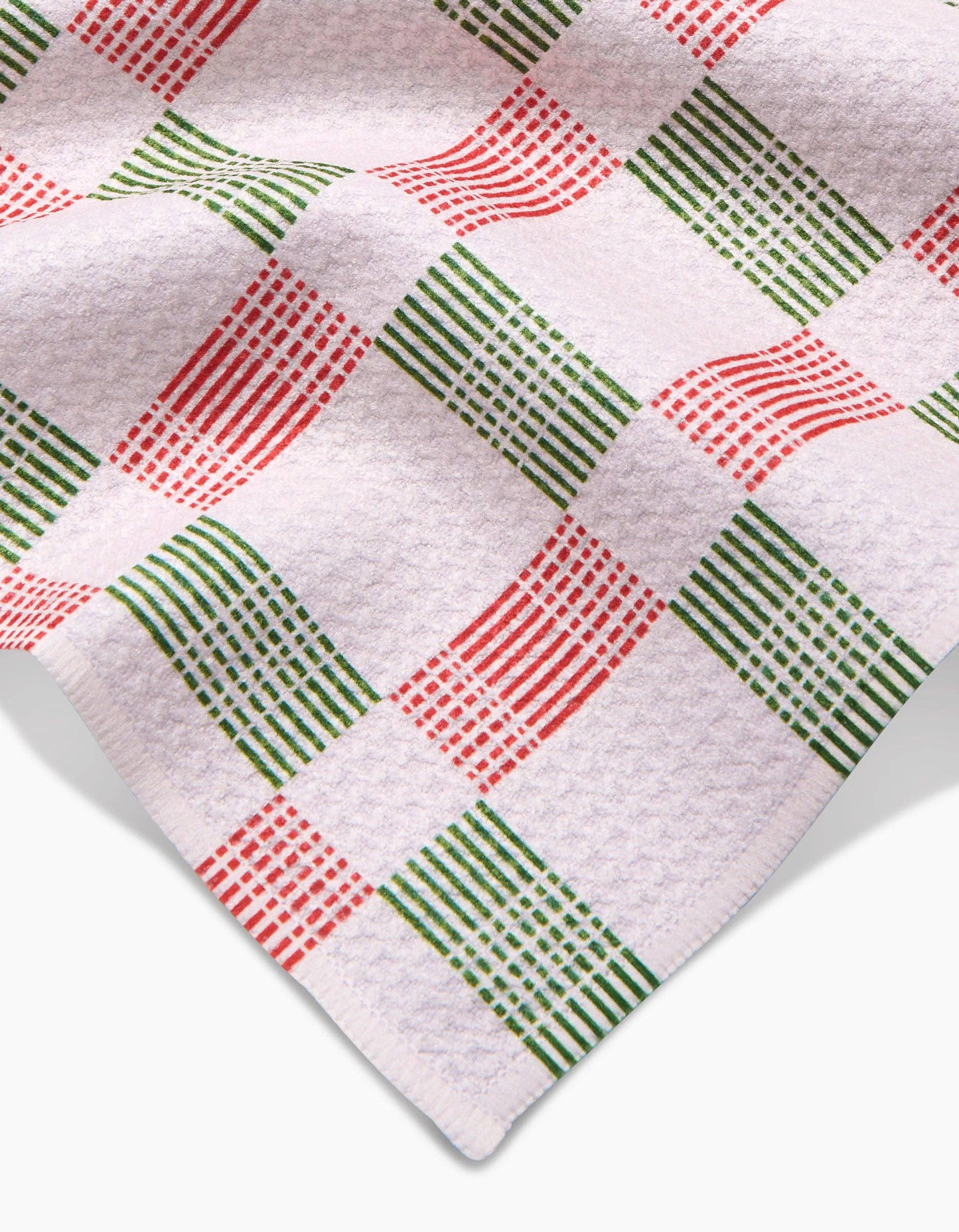 Be Merry Plaid Geometry Bar Towel