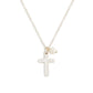 Wrapped in Prayer Dainty Cross Necklace