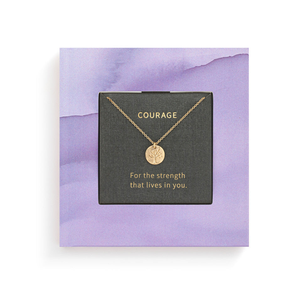 Courage Book and Necklace