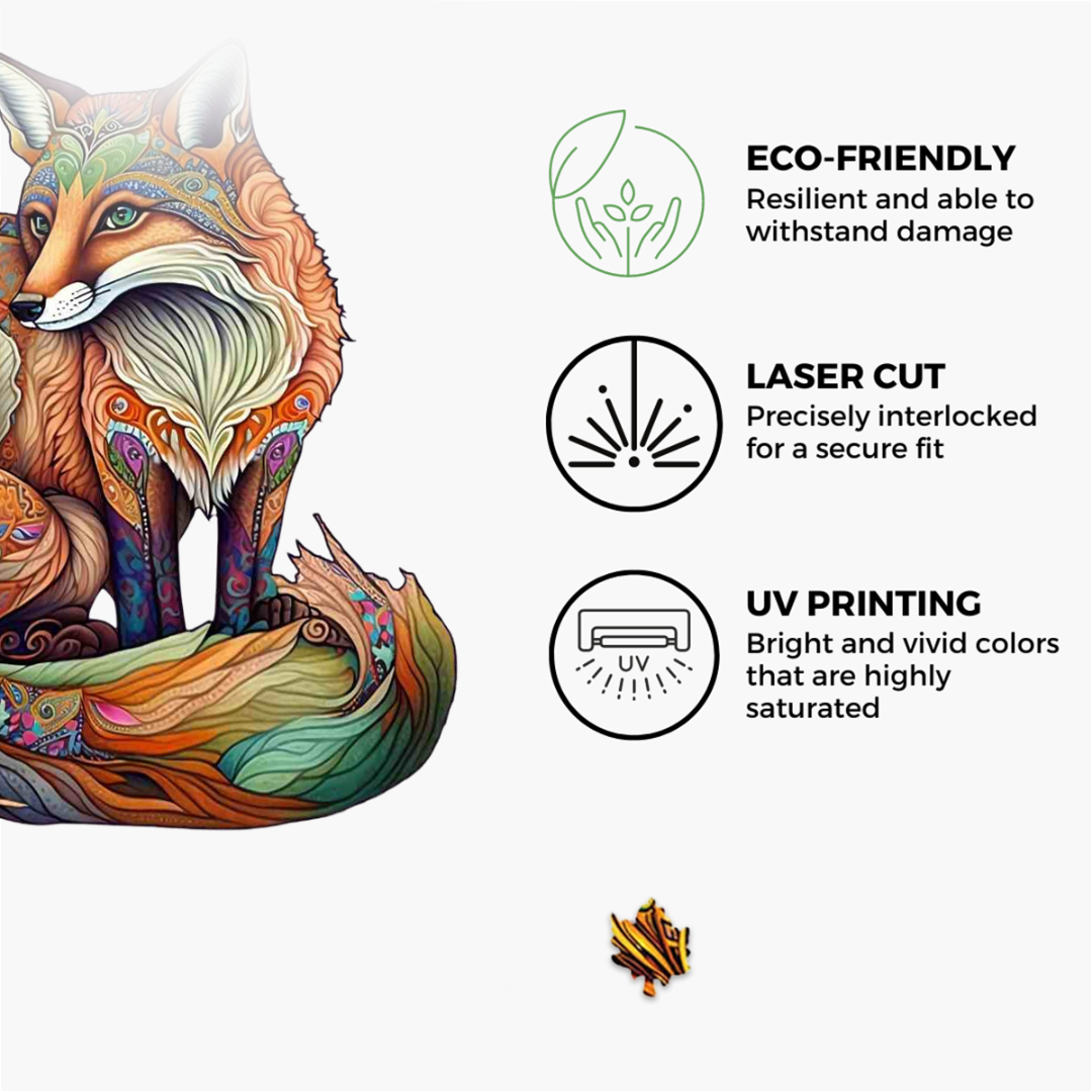 Sly Fox Wooden Jigsaw Puzzle