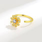 Daisy Anxiety Fidget Spinner Ring