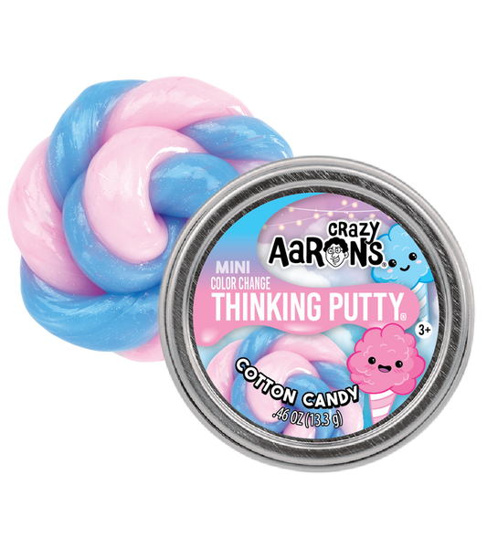Crazy Aarons Mini Cotton Candy - 2" Thinking Putty Tin