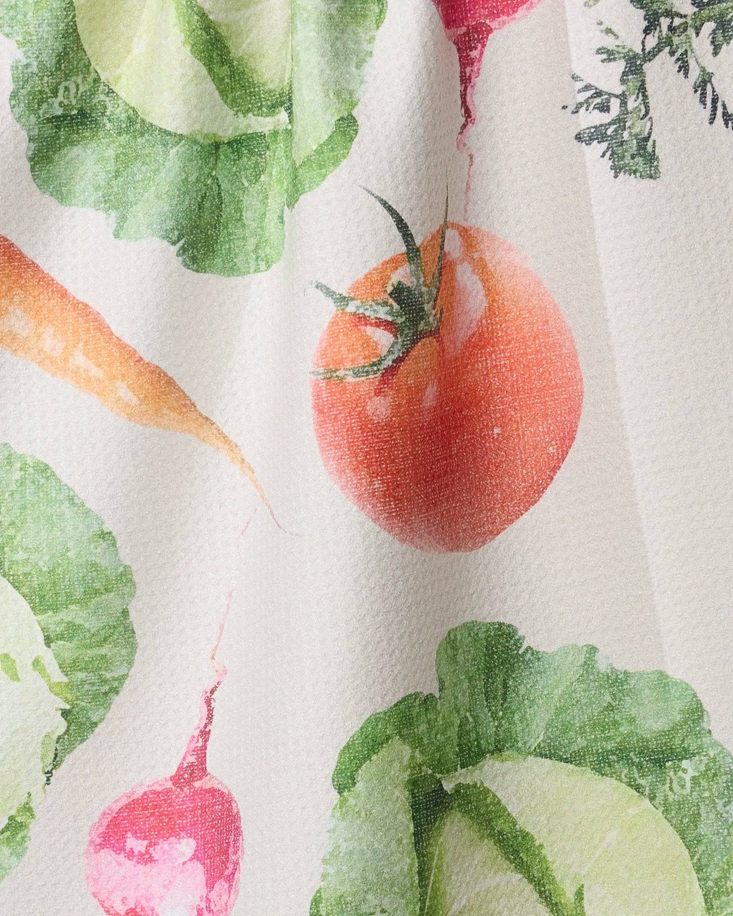 Spring Produce Geometry Tea Towel