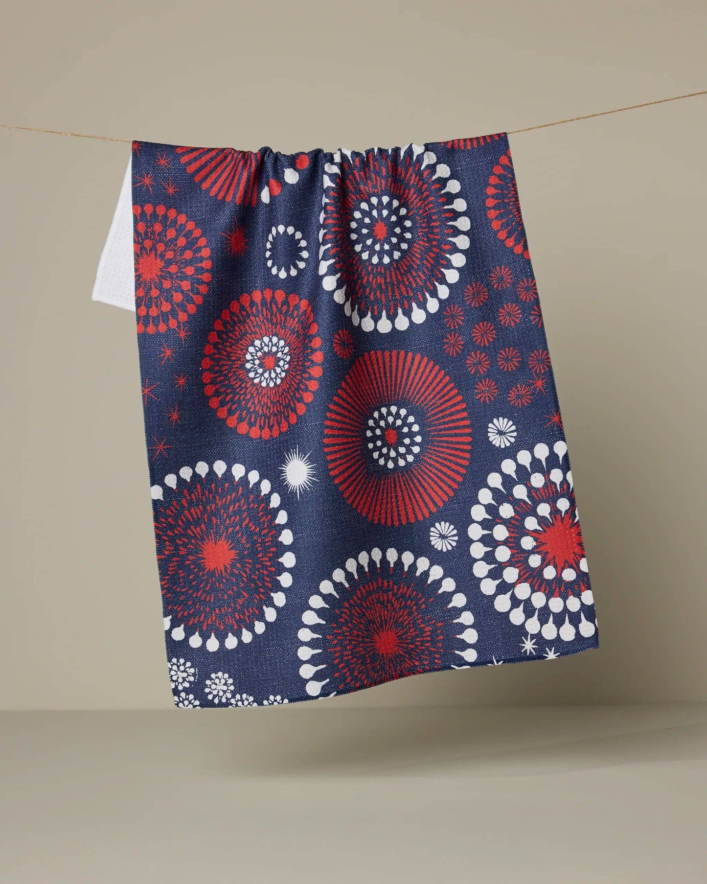 Freedom Sparks Geometry Tea Towel