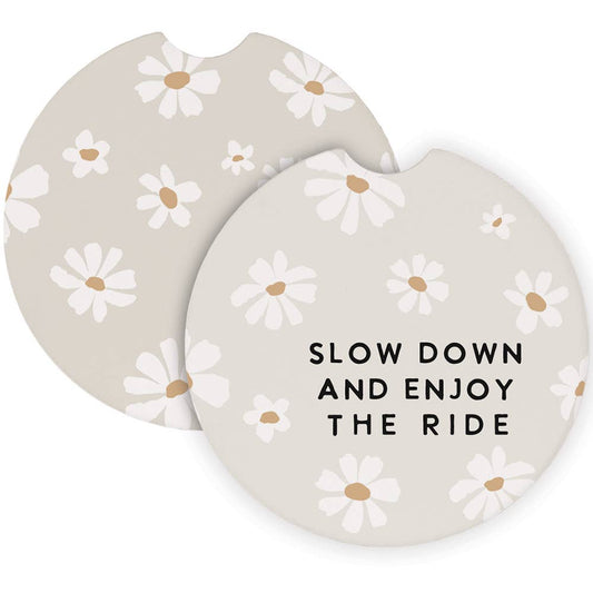 Slow Down Enjoy The Ride - Car Coasters