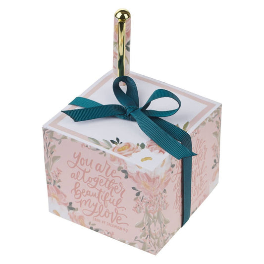 Note Block with Pen - You Are Altogether Beautiful My Love