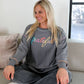 Grateful 3D Embroidery - Light Weight Stitch Sweatshirt