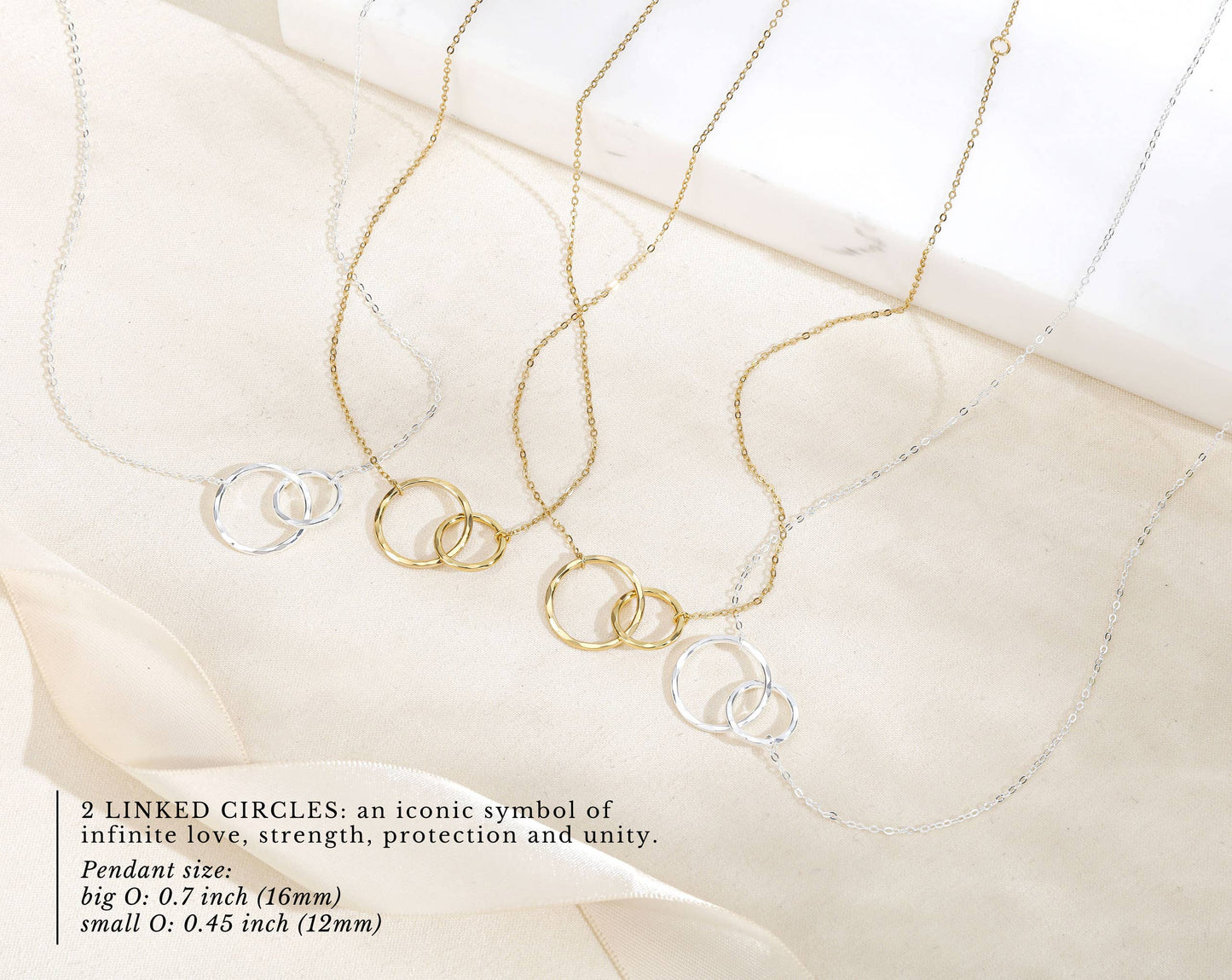 Life Is Tough, My Darling, But So Are You Necklace -  featuring 2 Unity Circles