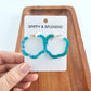 Sea Green Posey Hoops