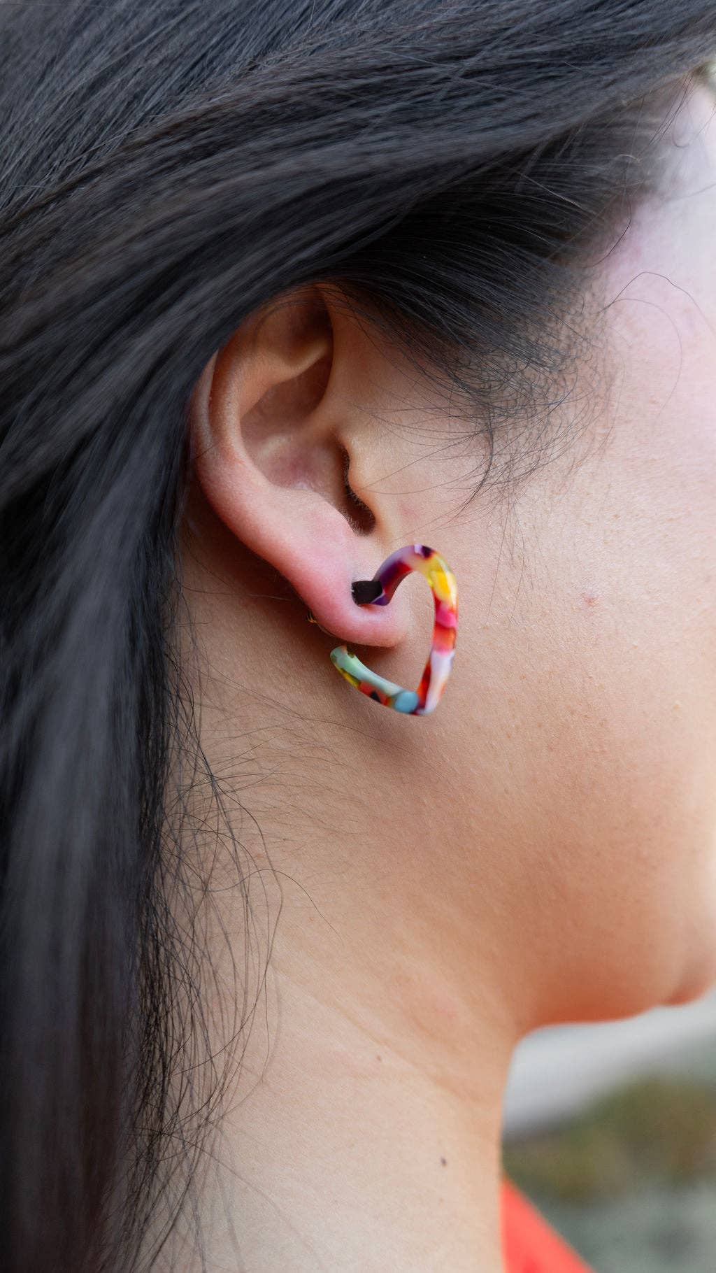 Mini Heart Hoops - Fiesta