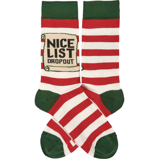 "Nice List Dropout" - Socks