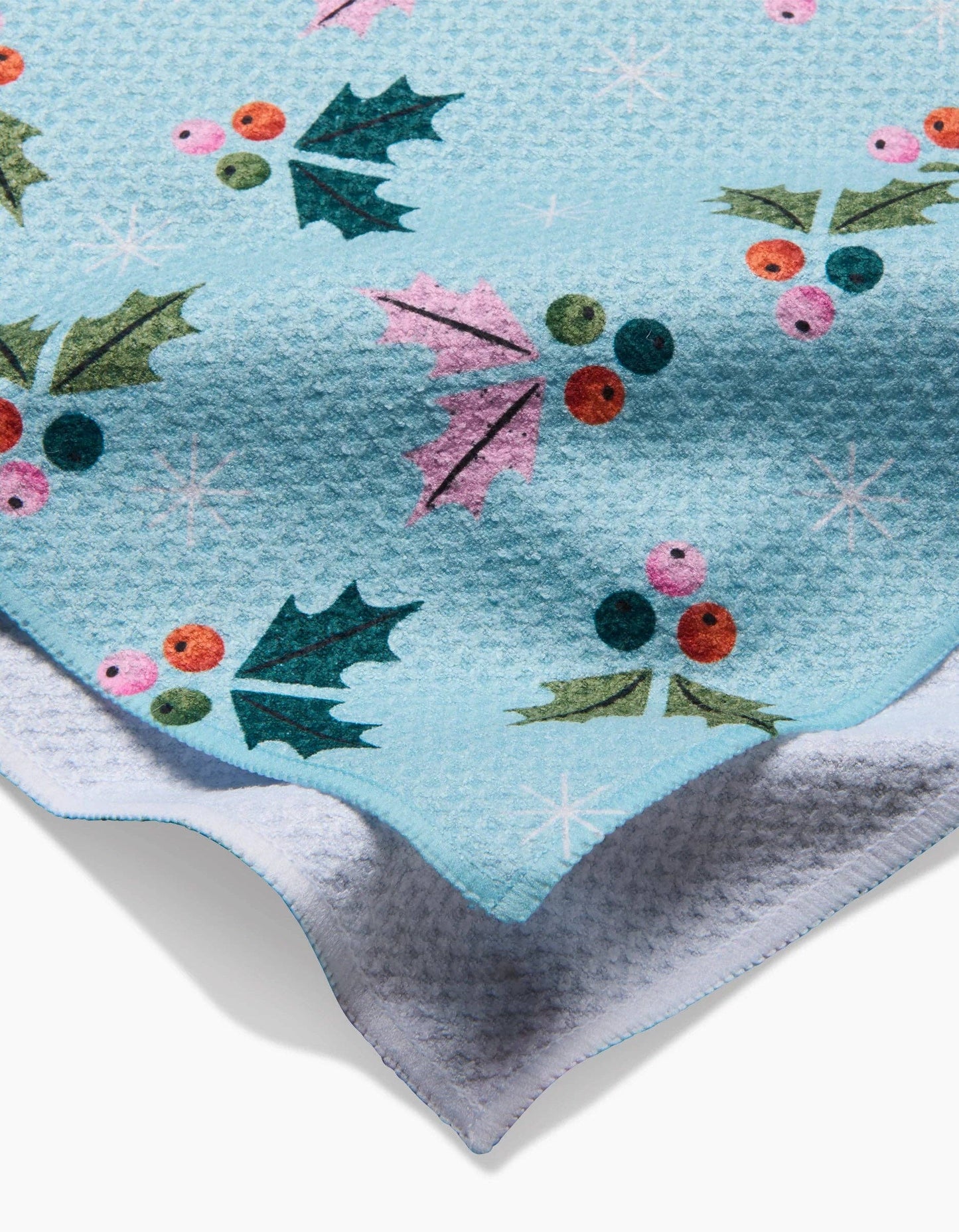 Berries Mint Geometry Tea Towel