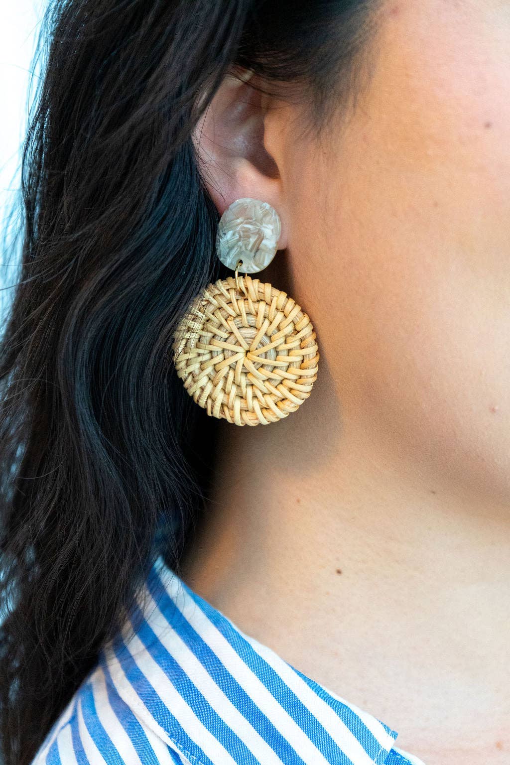 Rattan Earrings