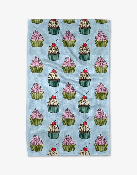 Cupcake Love Geometry Tea Towel