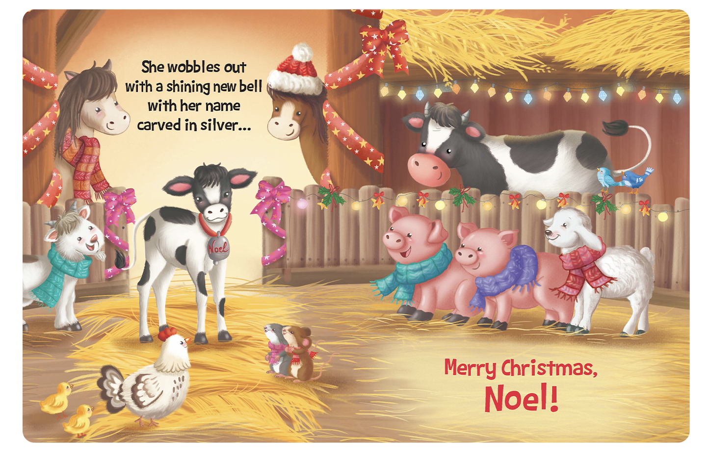 Christmas On The Farm - Children's Holiday Padded Board Book