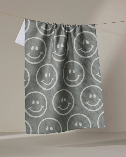 You Make Me Happy Geometry Tea Towel