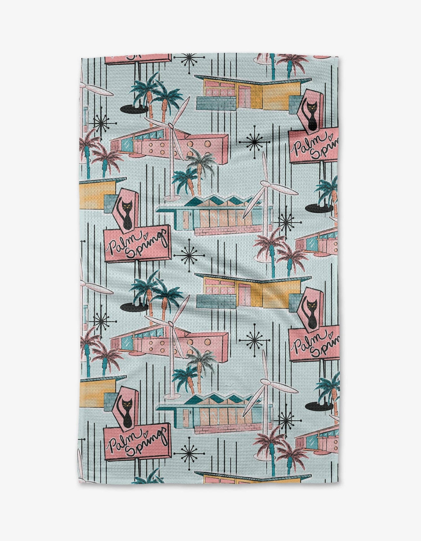 Mid Century Geometry Tea Towel