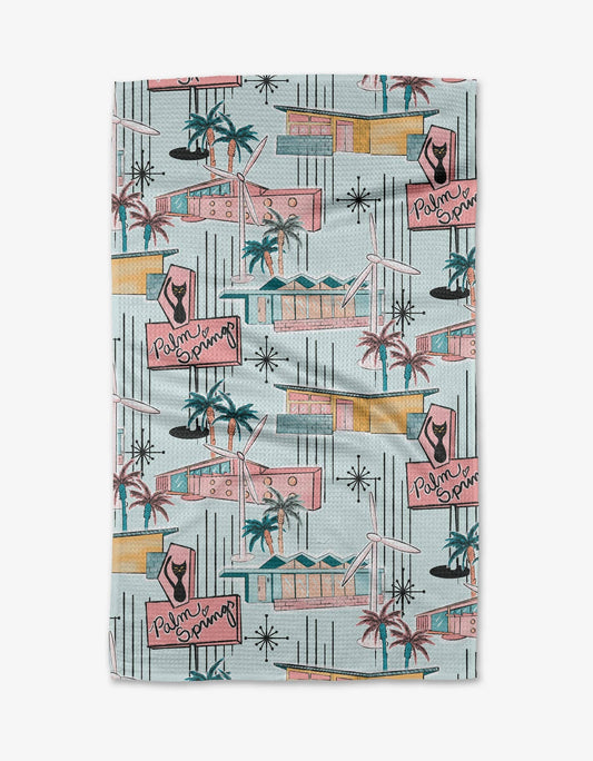 Mid Century Geometry Tea Towel