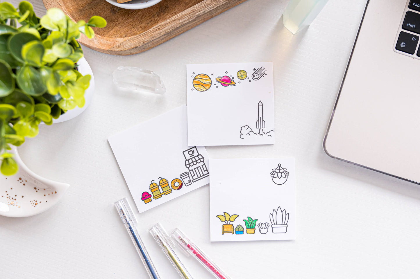 Color Your Own Post-its - Bundle of 3
