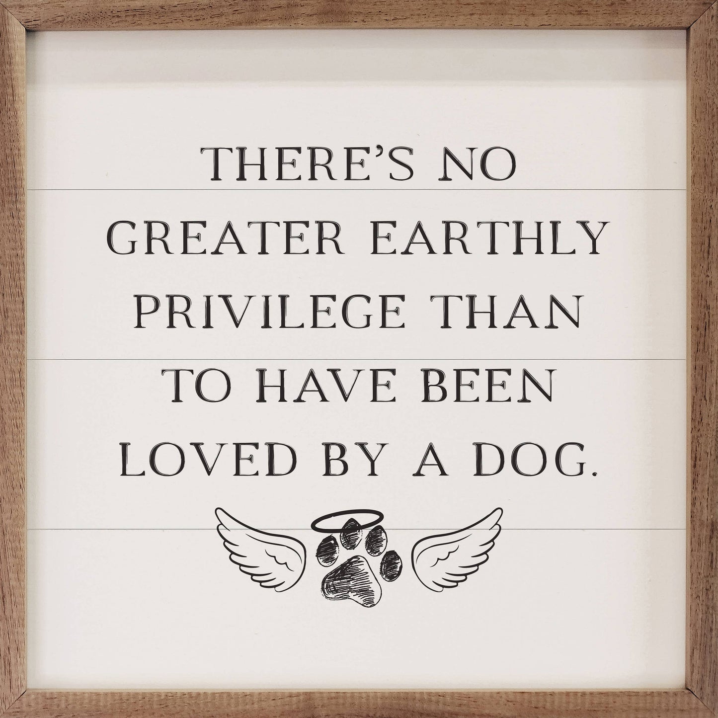 Loved By A Dog Sign