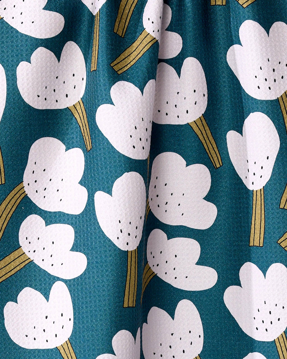 Tulips Geometry Tea Towel