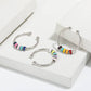 Rainbow Anxiety Spinner Ring in 925 Sterling Silver
