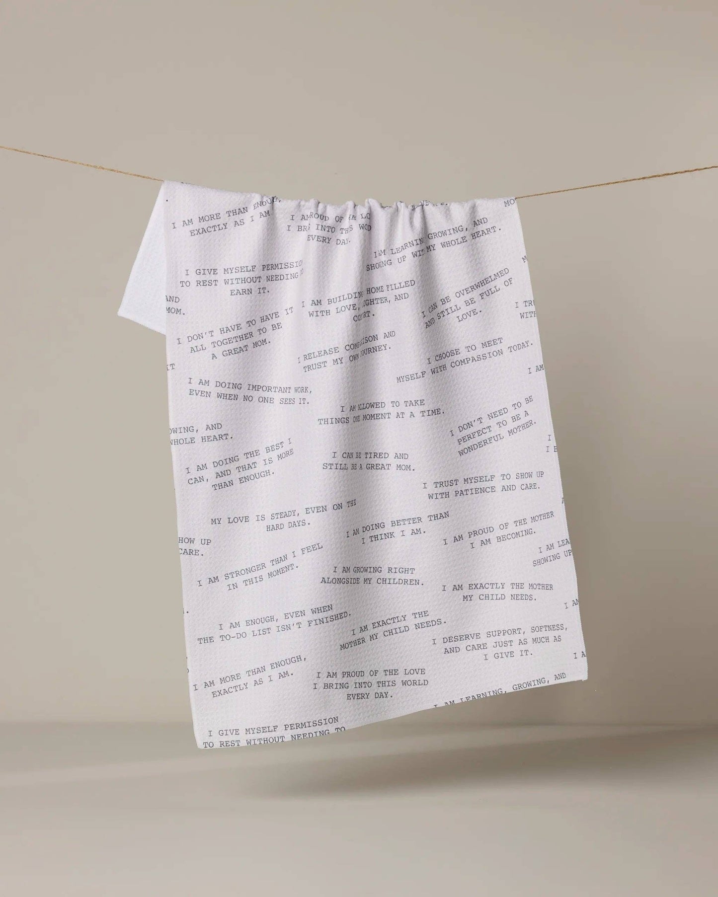 Reminders for Mom Geometry Tea Towel