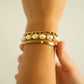 Never give up - Engraved Bangle Bracelet