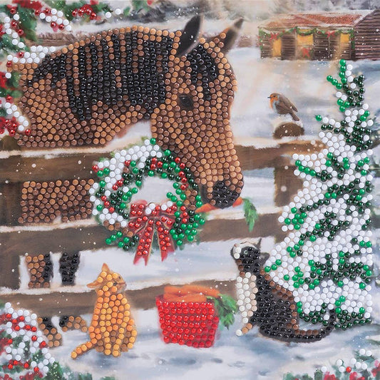 Christmas Friendship Crystal Art Card Kit