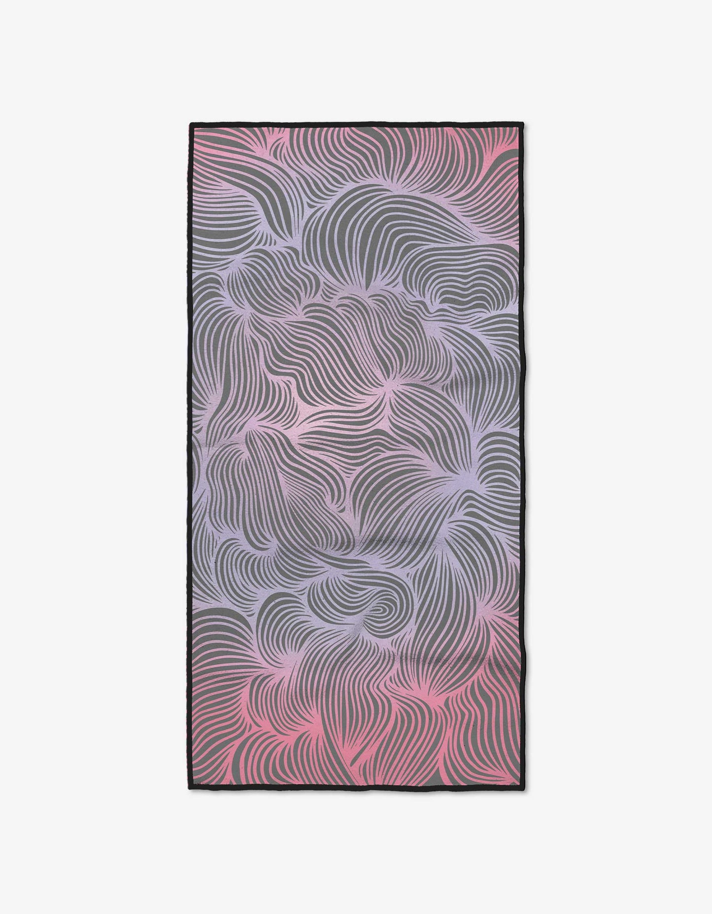 Pink Vibrations Geometry Fitness Towel