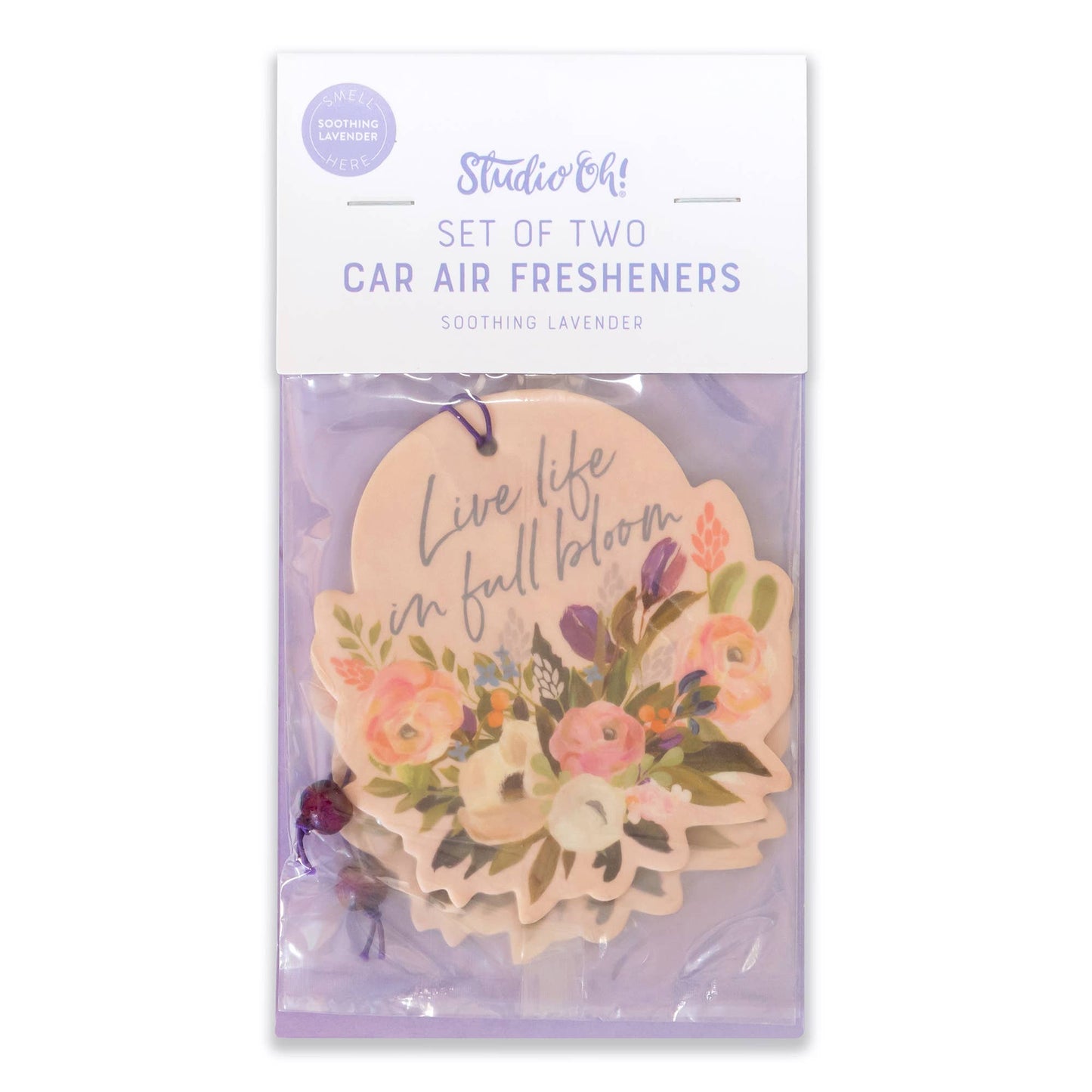 Live Life in Full Bloom Car Air Freshener