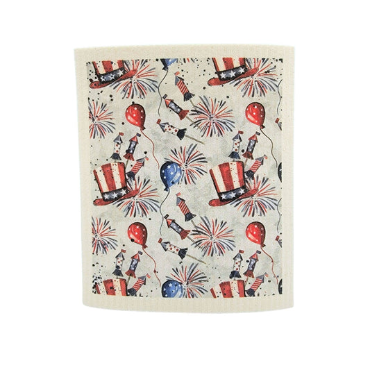 4th of July Swedish Dishcloth